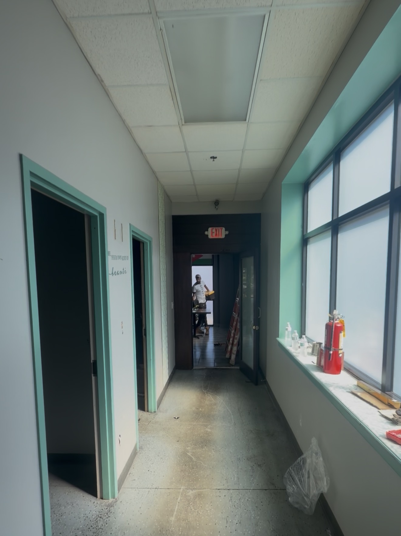 Commercial renovation work in progress